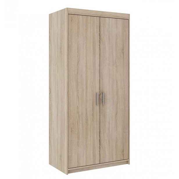 Úzká šatní skříň 90 cm ARCATA - dub sonoma
