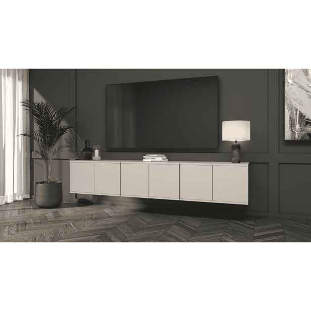 ArtPK Závěsný TV stolek BIANCO | 210 cm