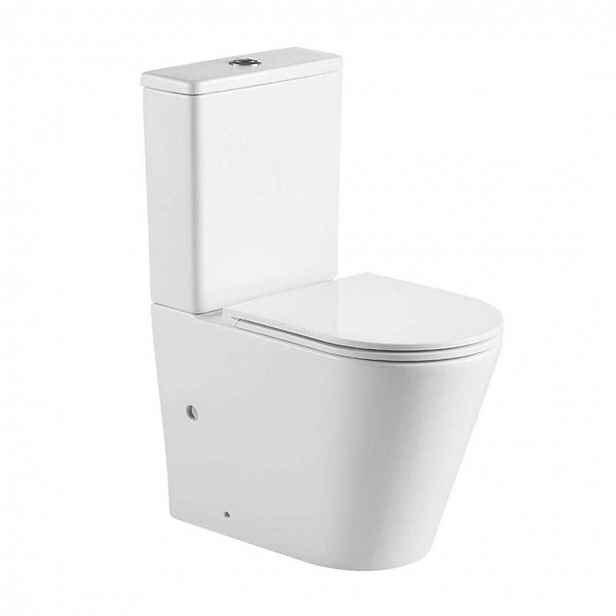Mereo - WC kombi se sedátkem SoftClose, vario odpad, Rimless, bílá VSD91T1