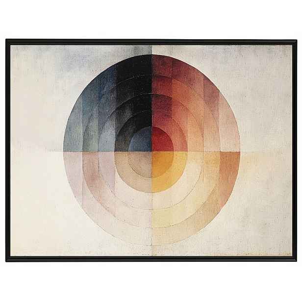 Plakát Rámeček Hliníková Grafika Abstrakce Bauhaus Kolo Geometrie 80x60