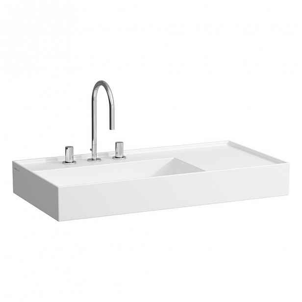 Umyvadlo Laufen KARTELL BY LAUFEN 90×46 cm LCC bílá s otvorem pro baterii