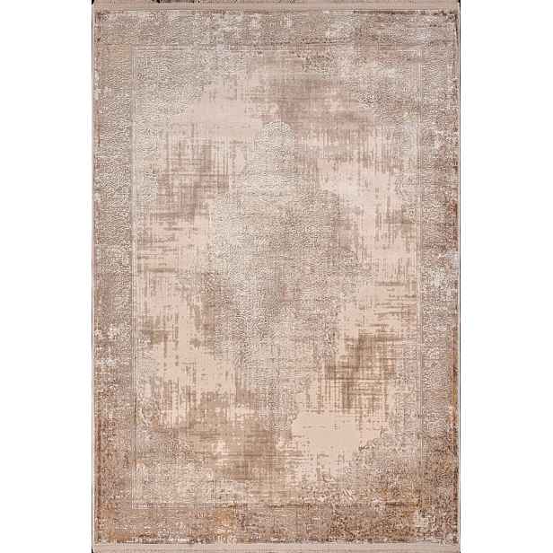 Luxusní koberec, akrylový, střední délka vlasu, béžový, 160 x 230 cm