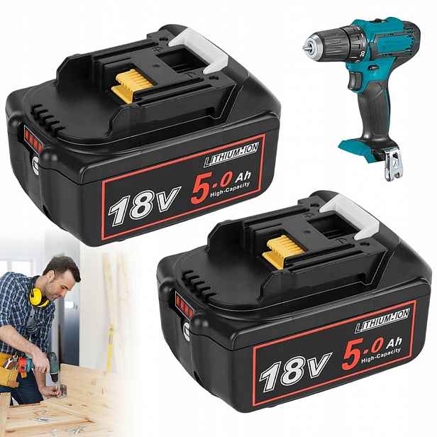Náhrada Za Baterii Makita BL1850 BL1860 Lithiová Baterie 18 V 5000 Mah