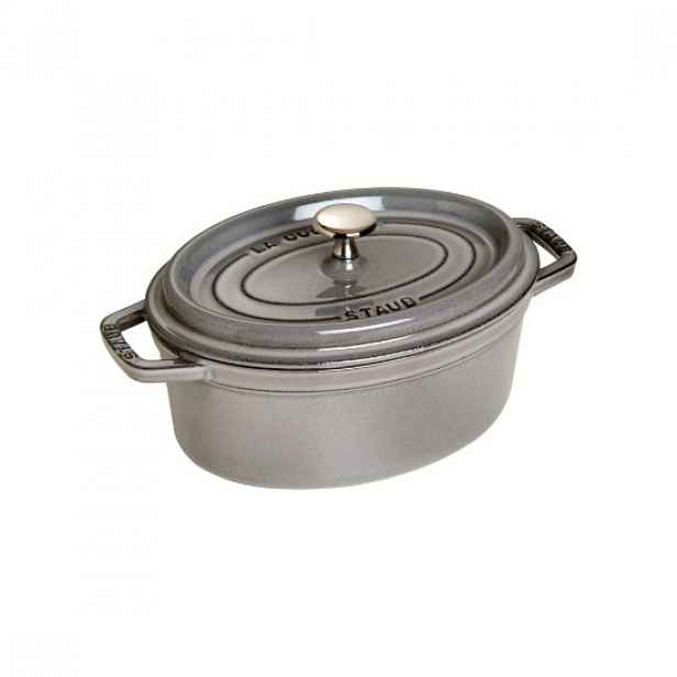 Oválný hrnec Cocotte z litiny, 23 cm/2,35 l, <<Graphite Grey>> - Staub