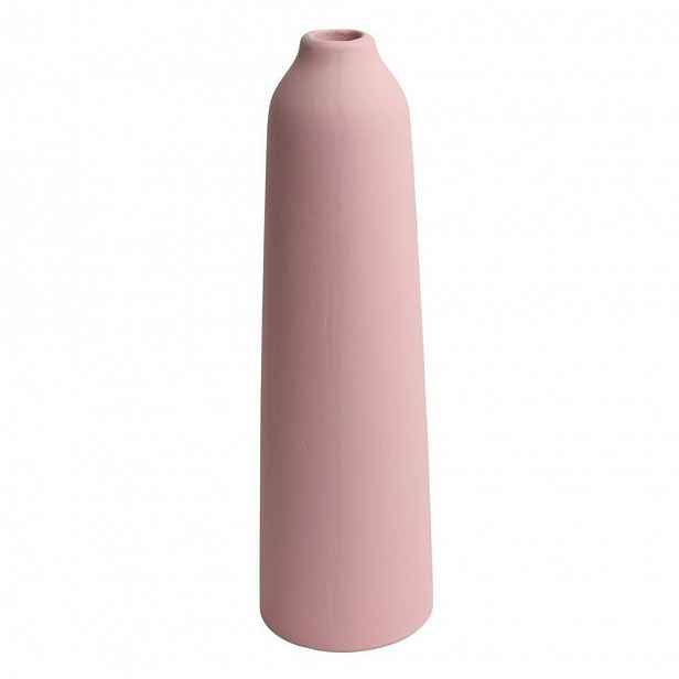 Růžová terakotová váza DEBBIE 31 cm