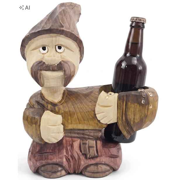Socha Kozak Dřevěná dekorace Ručně vyřezávaná figurka *25x19* cm.