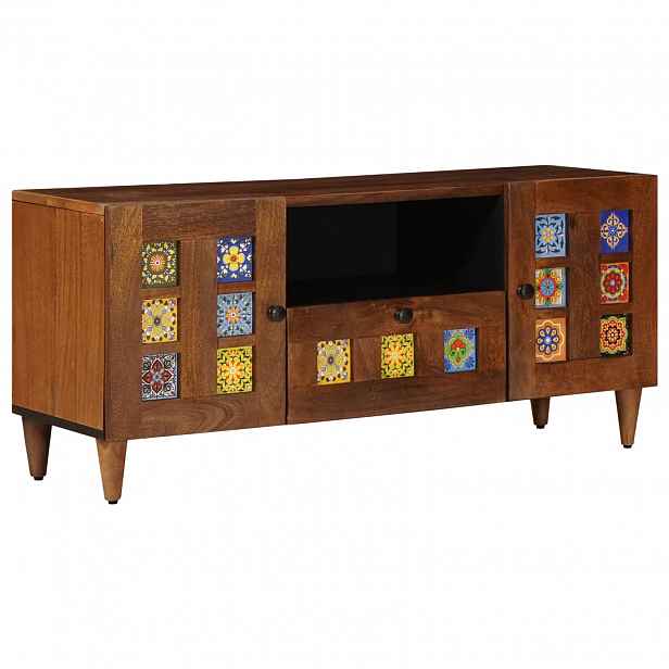 vidaXL Televizní skříň se zásuvkou Vlašský ořech 105 x 33 x 46 cm