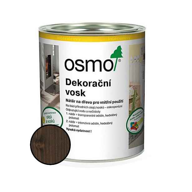 Vosk dekorační Osmo 3161 ebenové dřevo 0,375 l