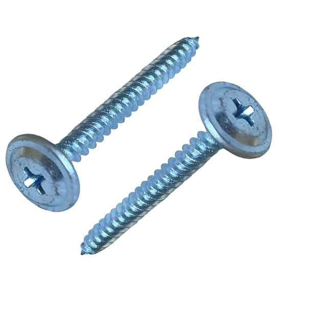 Vrut s rámovou hlavou a křížovou drážkou do plechu bílý pozink 4,2x25 - 500ks
