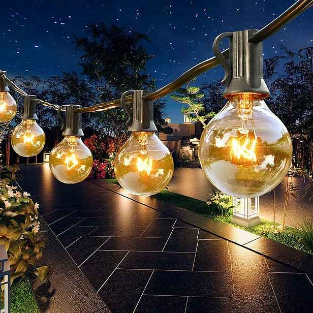 Girlanda Zahradní lampy 7.6 m 27kusů voděodolný světelný řetěz šňůra