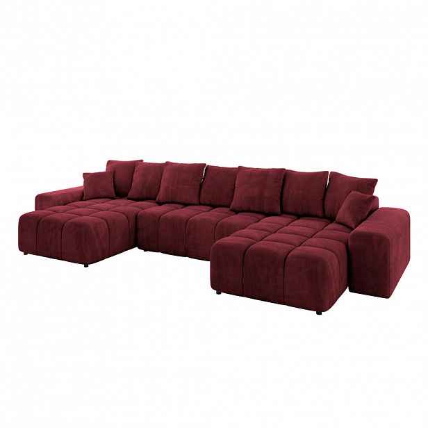 ALTDECOR SEDACÍ SOUPRAVA ENIL-U 401x189x68 Bordeaux velur