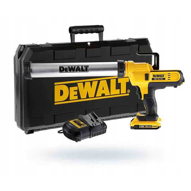 Pistole na silikonové hmoty DeWALT DCE580D1 18V Xr 1x2Ah 600 ml