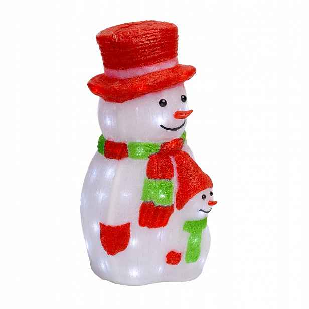 Sněhulák 3D Led Svítící Velká Figurka Ozdoba Vánoční Dekorace Na Elektřinu