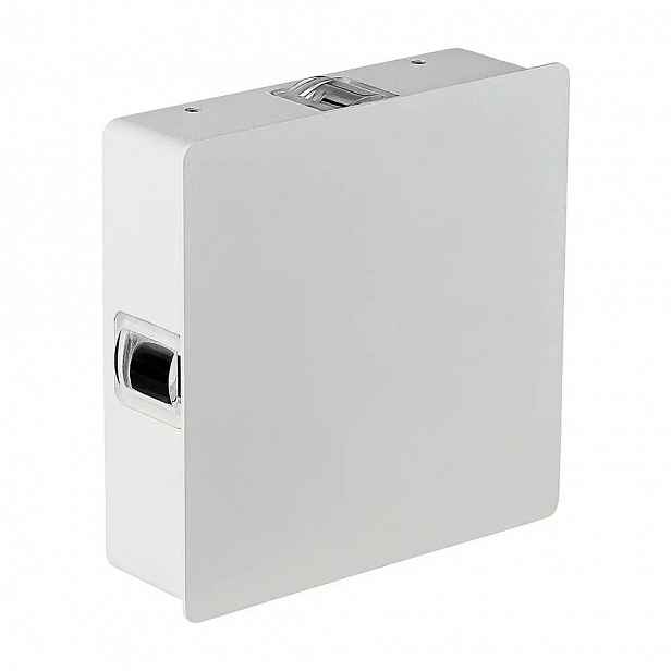 V-tac Nástěnné svítidlo 4W Led IP65 bílé čtverec VT-704 3000K 428lm