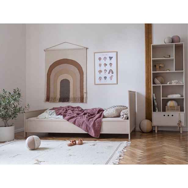 Dětská jednolůžková postel VINTAGE 90x200 Zvolte barvu: Eukalyptová