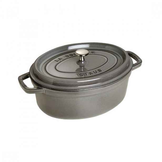 Oválný hrnec Cocotte, litina, 27cm/3,2l, Graphite Grey - Staub