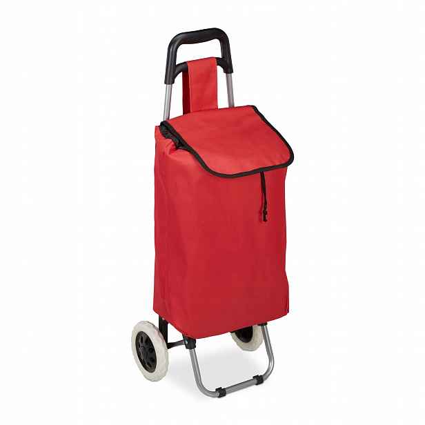 Skládací lehký nákupní vozík s odnímatelnou taškou 28 l 15 kg Kolečka 16 cm