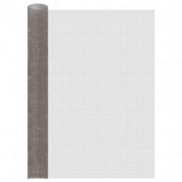 vidaXL Síťovina 100 x 500 cm 3 Mesh Nerezová ocel 201 Stříbrná