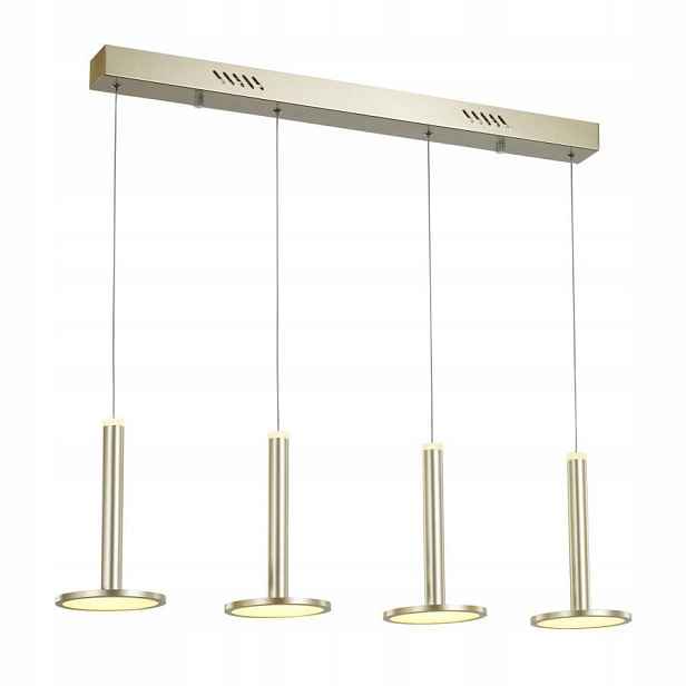 Závěsná Led lampa Oliver Zlatá Moderní 48W Nastavitelná Výška Italux