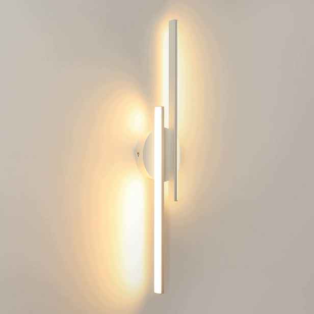 Moderní lineární Led nástěnné svítidlo, bílé, 24W, 2700lm, 3000K, 60 cm