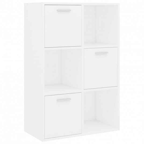 vidaXL Úložná skříňka bílá 60 x 29,5 x 90 cm kompozitní dřevo