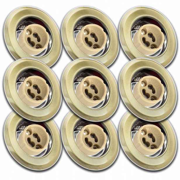9x Kulaté Stropní Svítidlo Pod Omítku Zásuvka Konektor Pro Žárovku GU10