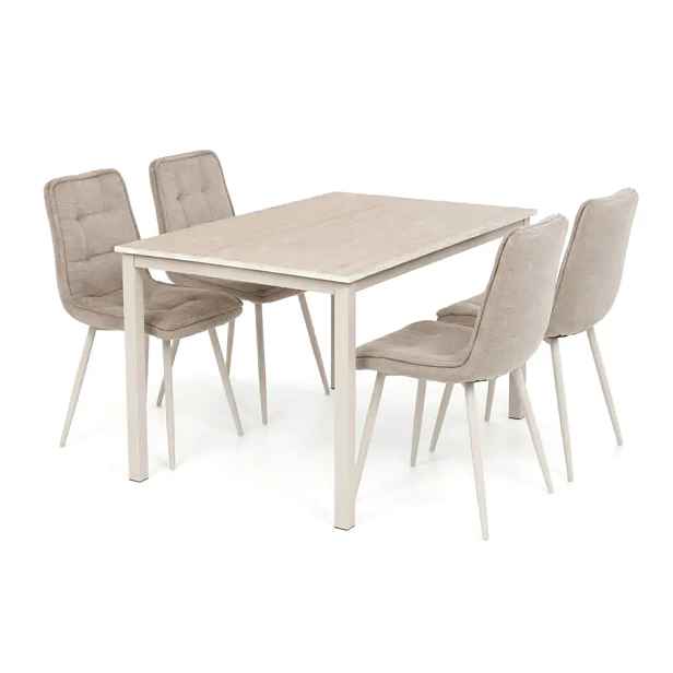 Autronic Jídelní set REGULUS 1+4 ASE-1042 LAN2 - béžová