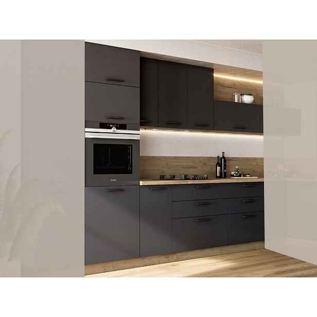 Kuchyně MARCIE 240 cm, korpus: dub craft, dvířka: antracit