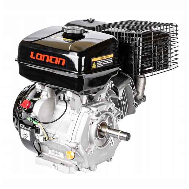 Motor Loncin G420F-I horizontální hřídel 25.4 mm 88,5 mm 15 koní 420 cm3 Ohv