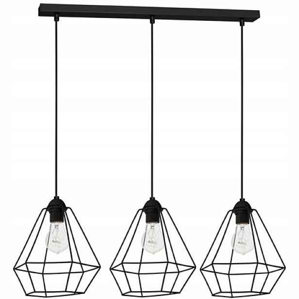 Závěsná Lampa Alma 3 3XE27 Černá