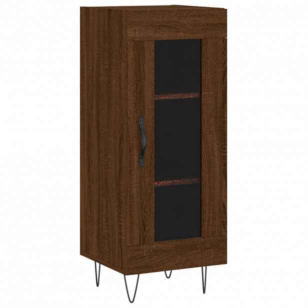 vidaXL Příborník Hnědý dub 34,5 x 34 x 90 cm kompozitní dřevo