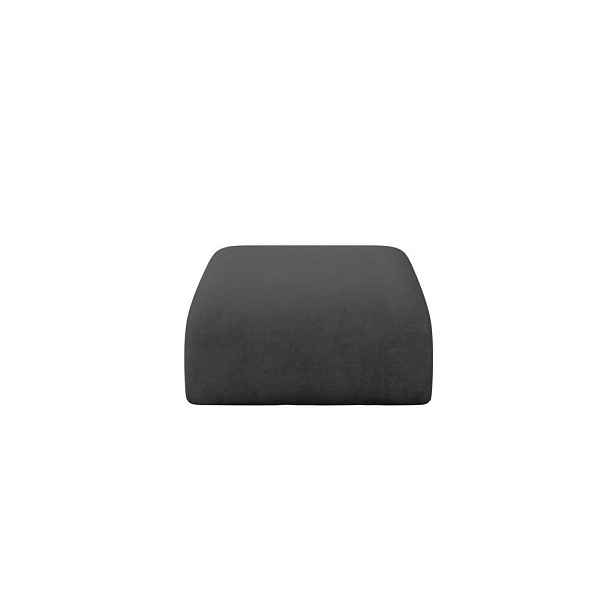 ALTDECOR MODULÁRNÍ TABURET MIRA-PUF 91x89x40 cm, tmavě šedý, velur