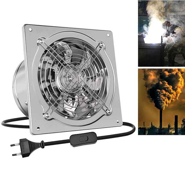 Průmyslový axiální nástěnný odtahový ventilátor 150 mm