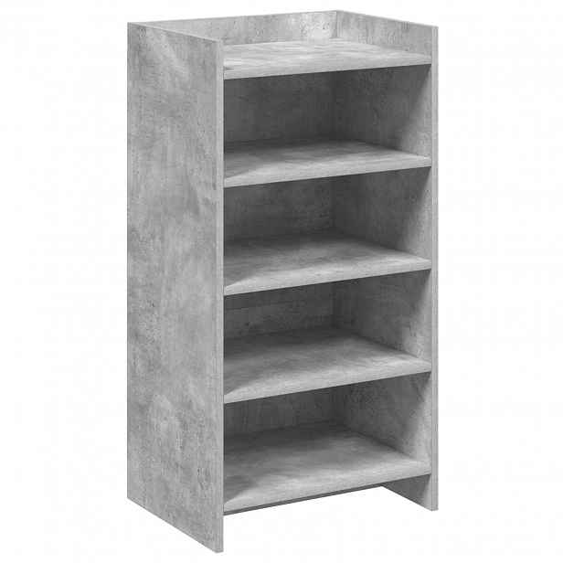vidaXL Skříň na obuv Betonově šedá 48 x 36 x 92 cm Kompozitní dřevo