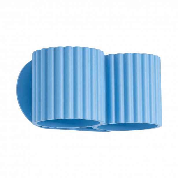 Nástěnné svítidlo Aura 2 modré Lampa na zeď dvojitá 2 modré tuby Sollux