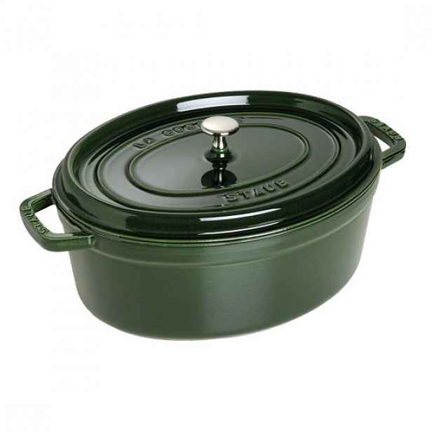 Oválný hrnec na vaření Cocotte, litina, 33 cm/6,7L, Basil - Staub