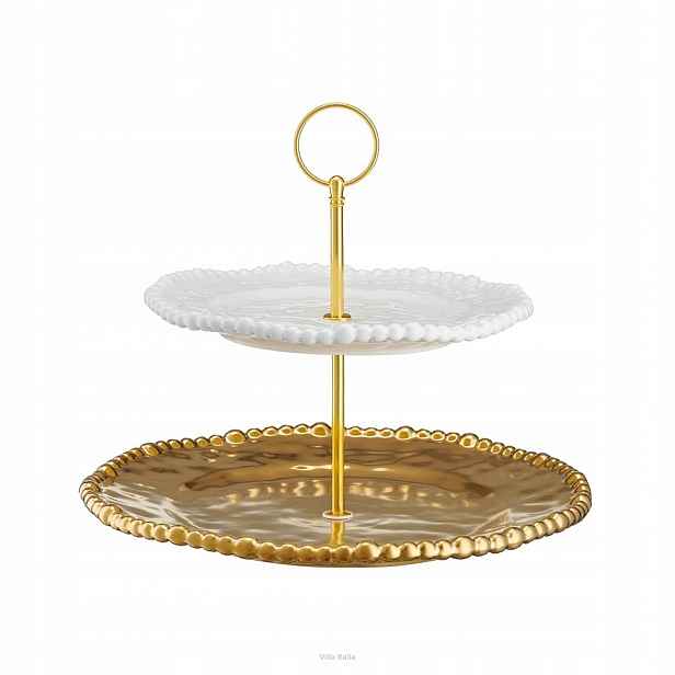 Villa Italia Porcelánová etažérka Podnos patrová 26,5 cm Mestiere