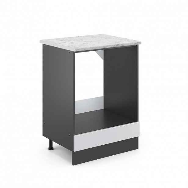 Vicco SKŘÍŇKA NA VESTAVĚNOU TROUBU R-Line Bílá vysoký lesk 60 cm PD Mramor