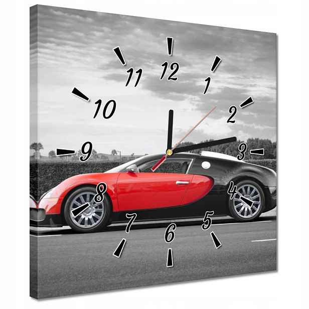 30x30 Bugatti Auto hodiny