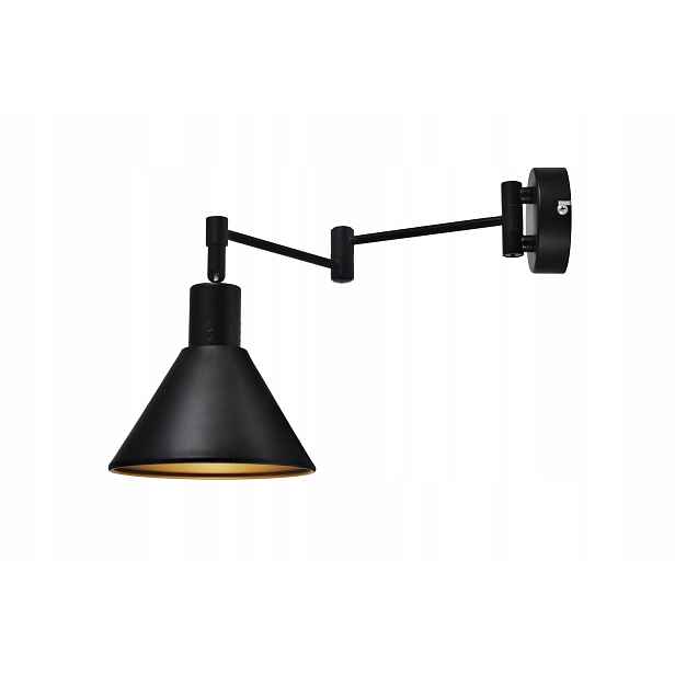 Candellux Copenhagen nástěnné svítidlo černo-zlaté 1xE14 IP20