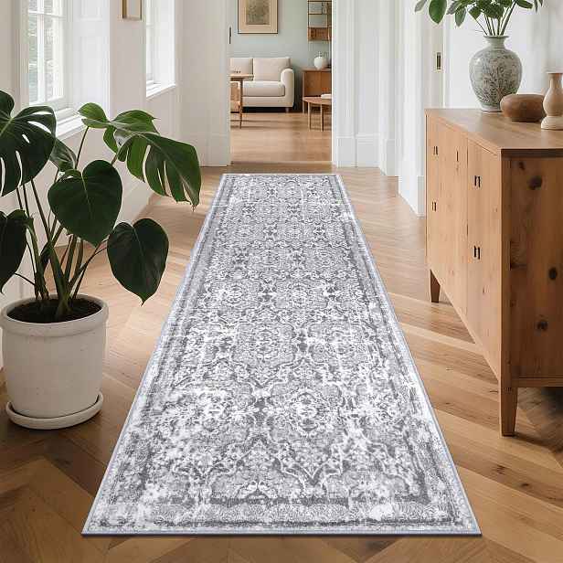 Chodník Koberec do předsíně 75x243 cm Protiskluzový Vintage Boho Pratelný