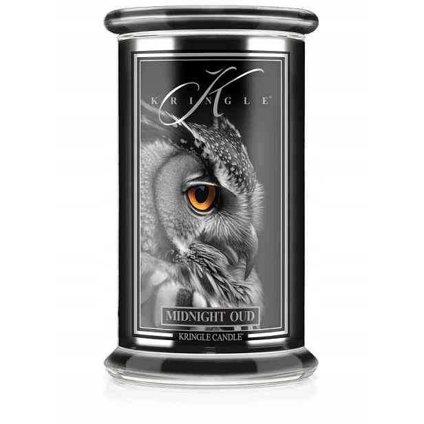 Midnight Oud – Kringle Candle – velká svíčka se dvěma knoty (624 g)