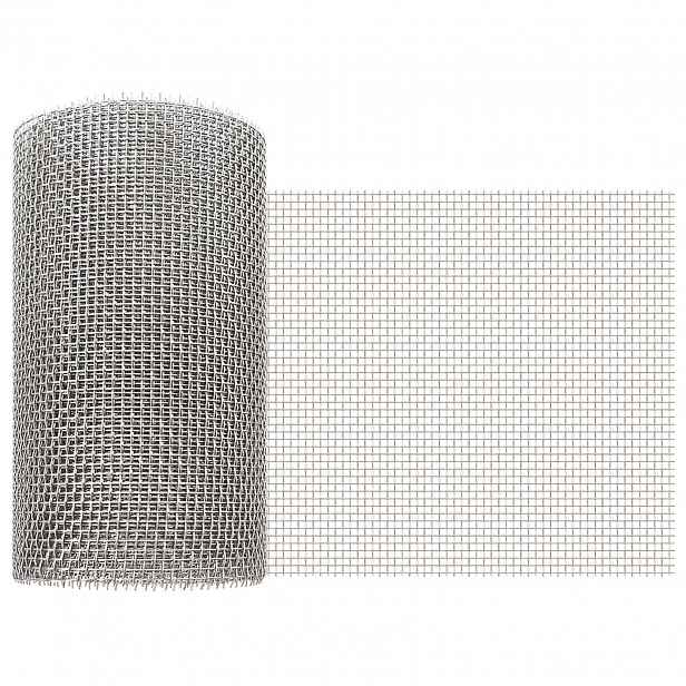 vidaXL Síťovina 20 x 200 cm 6 Mesh Nerezová ocel 201 Stříbrná