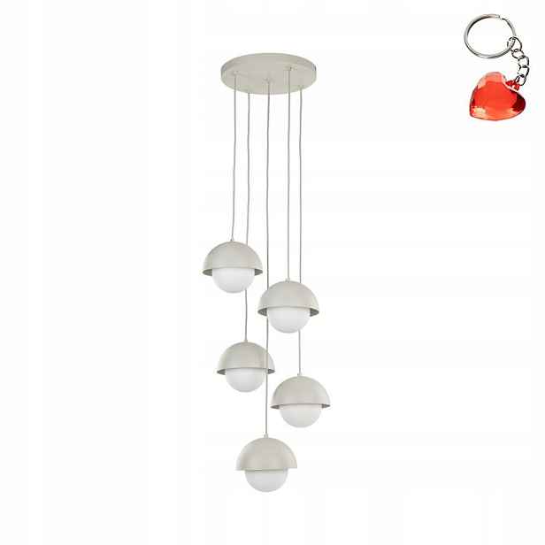 Závěsná lampa Lustr Stropní Svítidlo Bono Bílá 5xG9 Moderní kov Tk Lighting