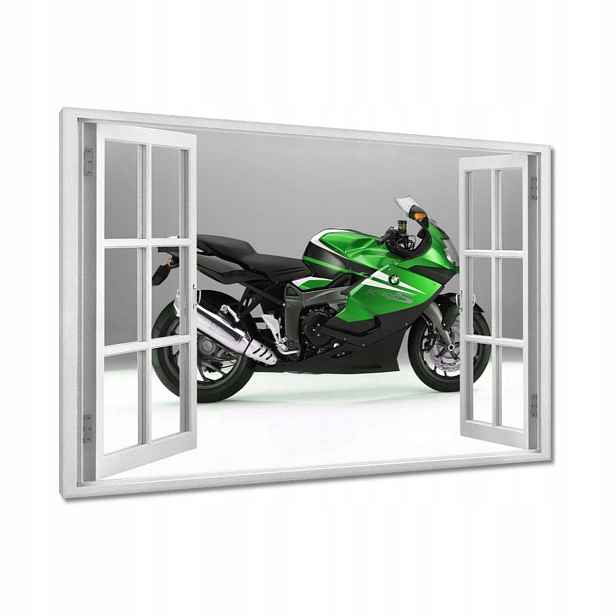 Obrazy 90x60 Limetkový závodní motor