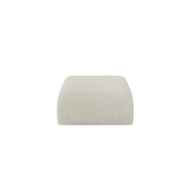 ALTDECOR MODULÁRNÍ TABURET MIRA-PUF 91x89x40 cm, krémový, manšestr