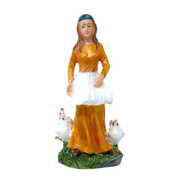 Figura Do Vánočního Betlému „hospodyně S Kurami“ pro figurky o výšce 30 cm