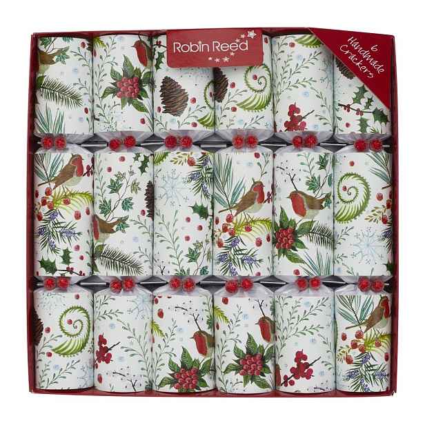 Vánoční crackery v sadě 6 ks Festive Foliage – Robin Reed