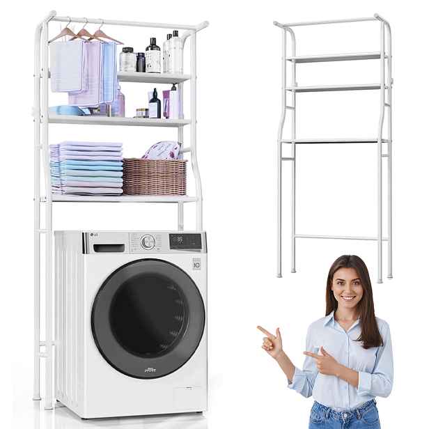 Regál Koupelnová Skříňka Nad Toaletu Pračka Loft Industriální Police 165 CM