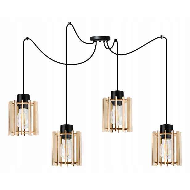Závěsné Stropní Svítidlo Dřevěný Lustr Moderní Boho Do Kuchyně